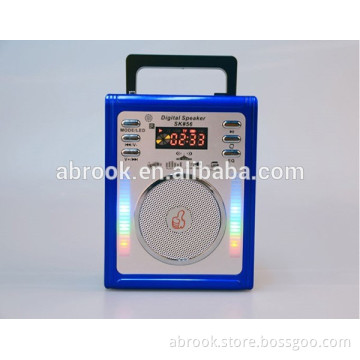 Super bass cabinet led speaker light portable